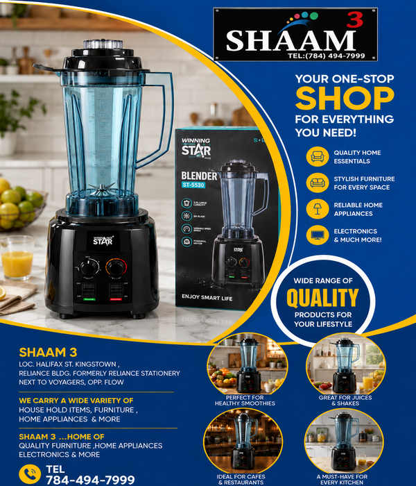 Shaam 3 – Winning Star ST-5530 High-Power Blender