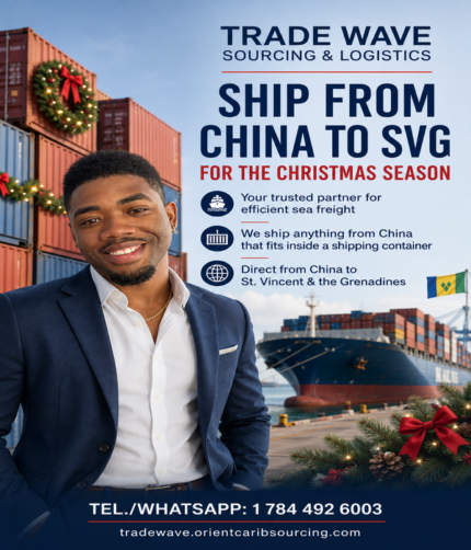 Trade Wave - Christmas Season Shipping from China to SVG