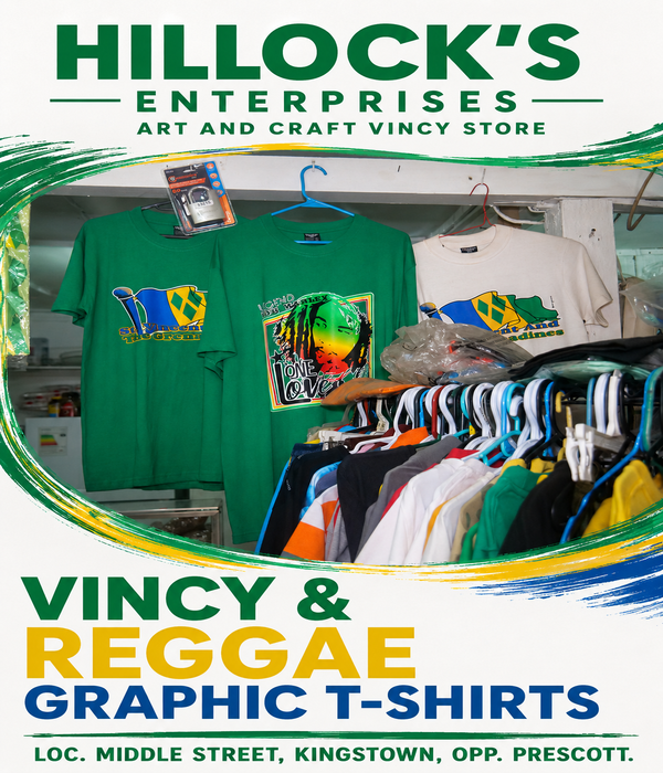 Vincy & Rasta Graphic T-Shirts