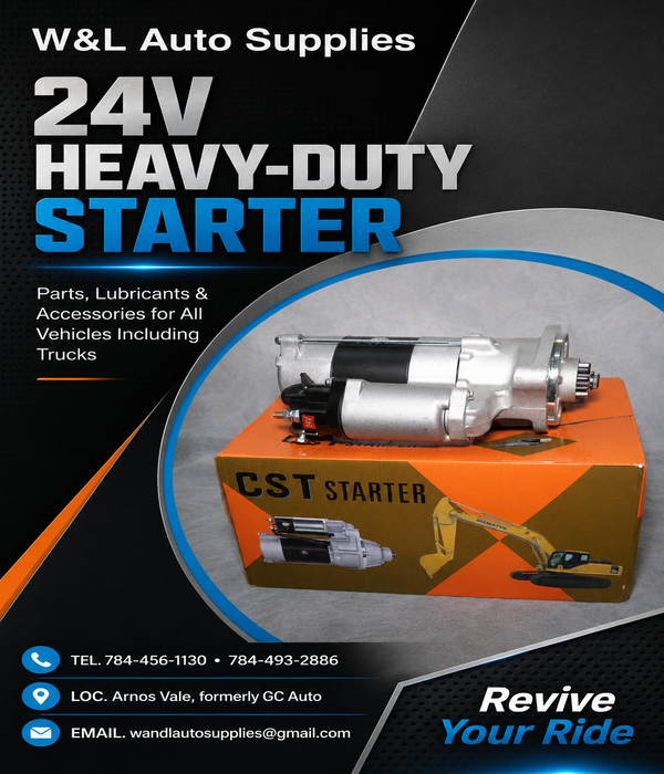 W&L AUTO – CST 24V Heavy-Duty Truck Starter