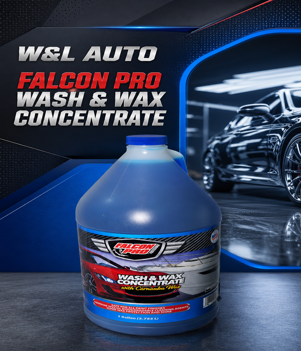 W&L AUTO – Falcon Pro Wash & Wax Concentrate with Carnauba Wax