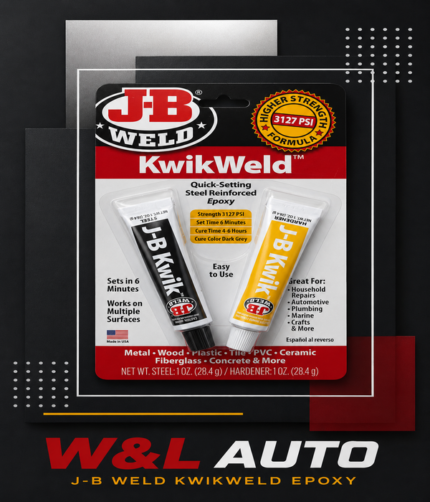 W&L AUTO - J-B Weld KwikWeld Quick-Setting Steel Reinforced Epoxy - Image 1