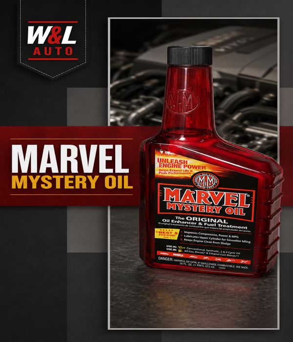 W&L AUTO – Marvel Mystery Oil – Oil Enhancer & Fuel Treatment