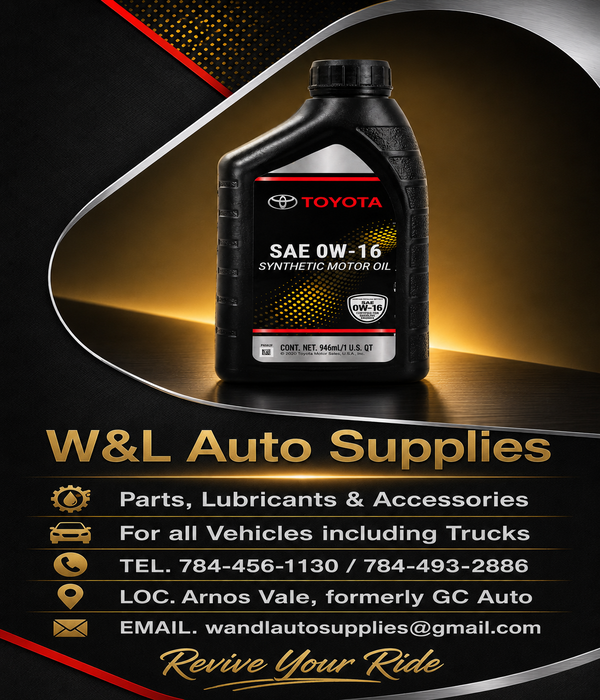 W&L AUTO – Toyota SAE 0W-16 Synthetic Motor Oil