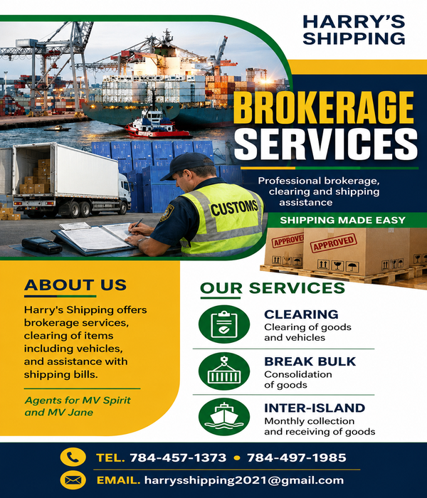 Harry's Shipping - Brokerage Services & Customs Clearing