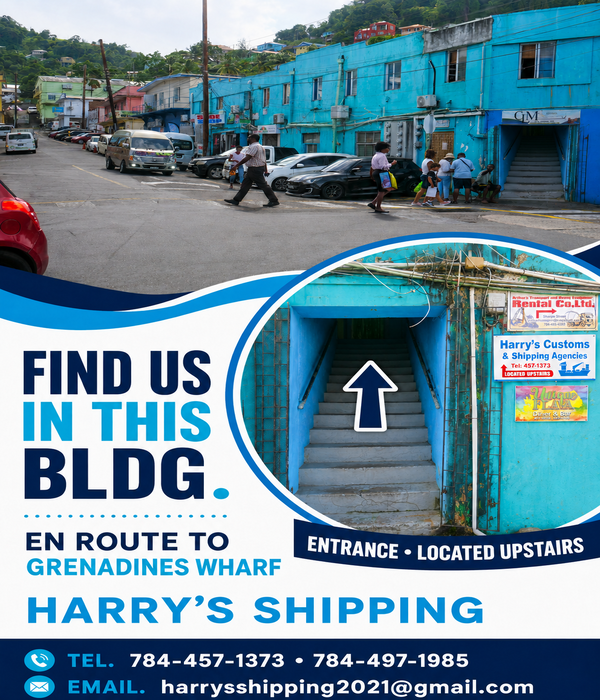 Harry's Shipping - Entrance Located Upstairs